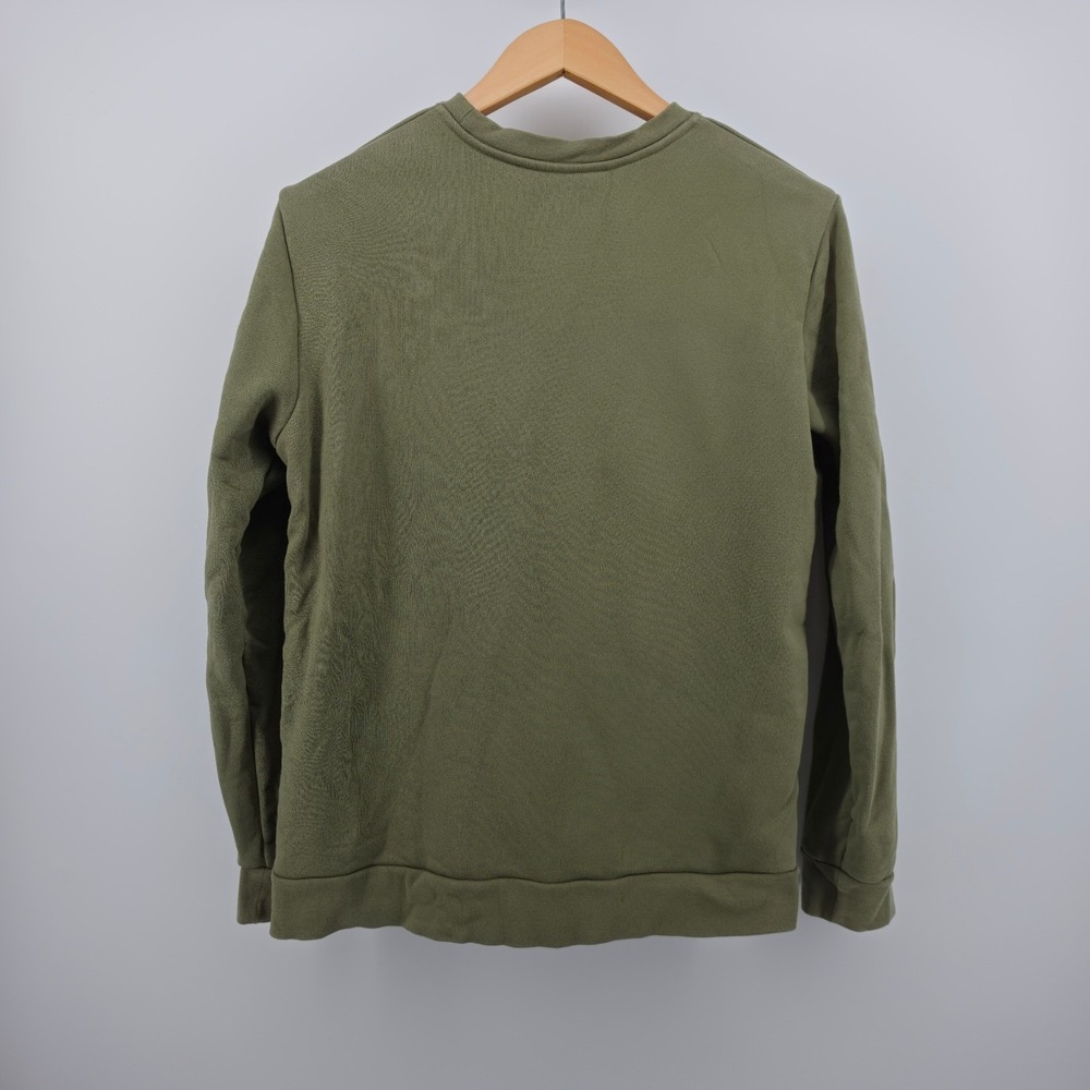 A.P.C. x Carhartt WIP Logo Sweatshirt Olive Green Mens Large H27596 - Picture 2 of 7